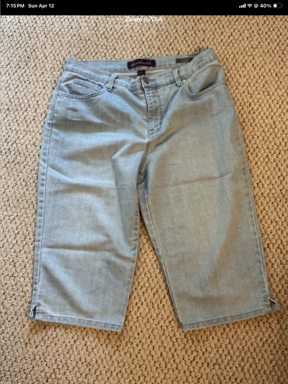 Gloria Vanderbilt Amanda skimmer Capri. Size 12